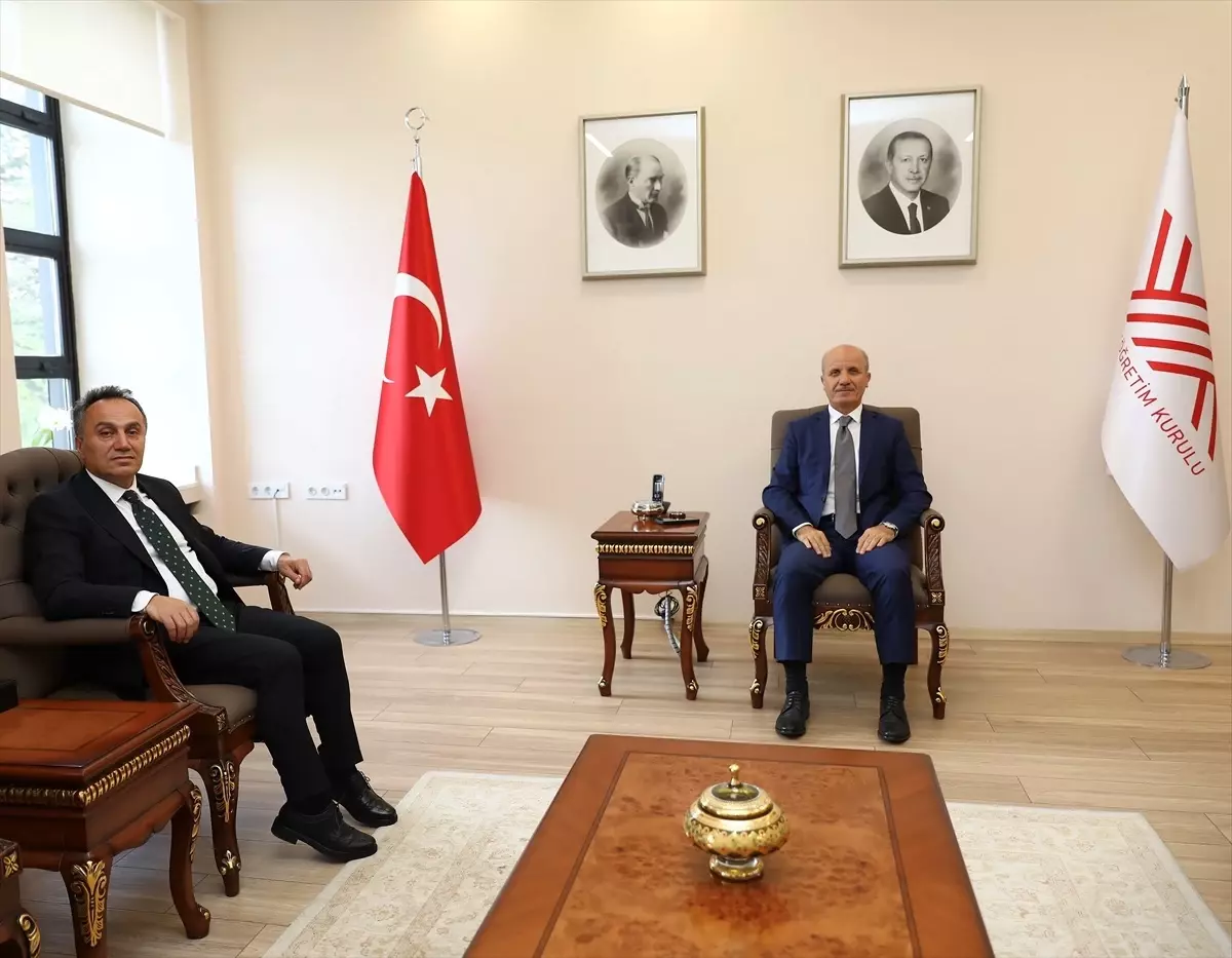 TOGÜ Rektörü Prof. Dr. Fatih Yılmaz, YÖK Başkanı Prof. Dr. Erol Özvar’ı ziyaret etti